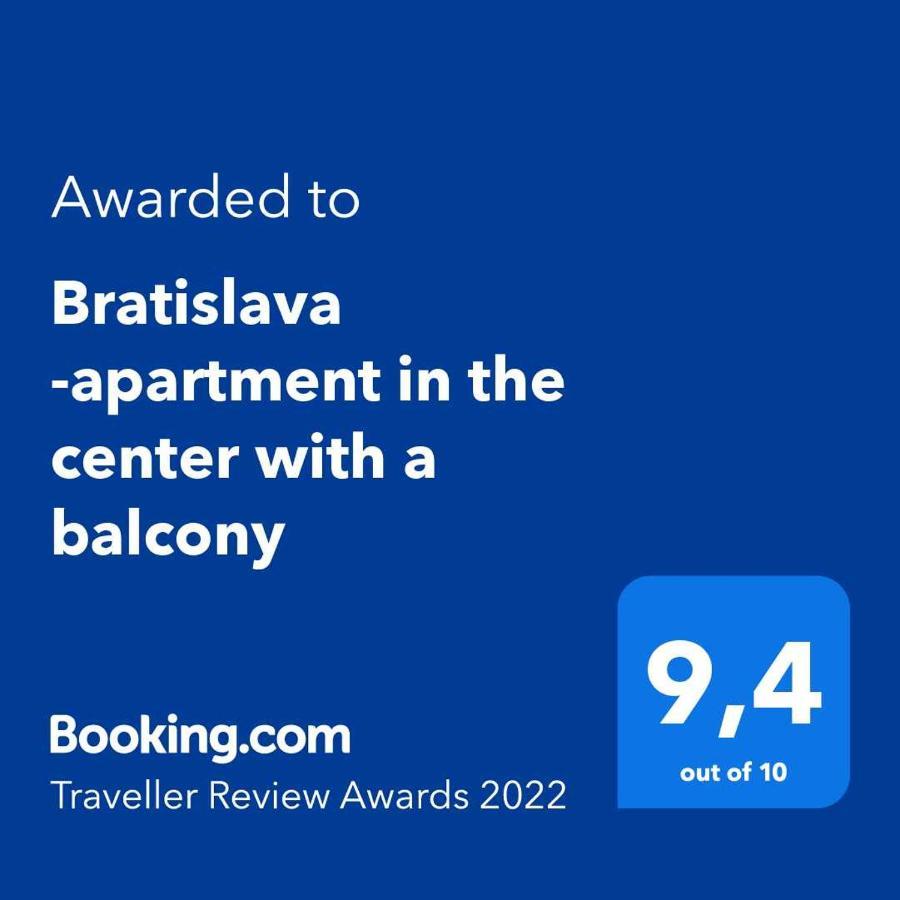 Bratislava -Apartment Near The City Center With A Balcony Eksteriør bilde